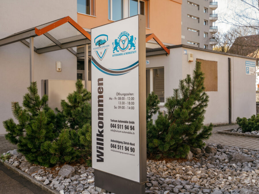 eingangsbereich zuerich nord autoreinigung